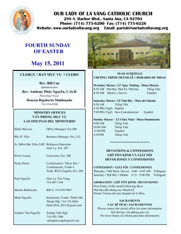 May 15, 2011 - Our Lady of Lavang Parish