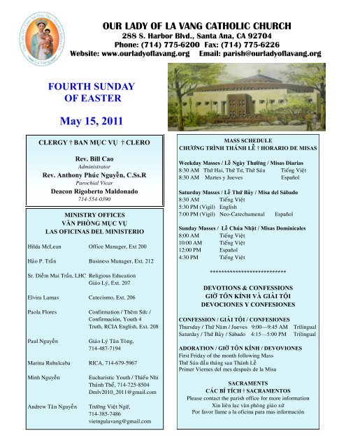 May 15, 2011 - Our Lady of Lavang Parish