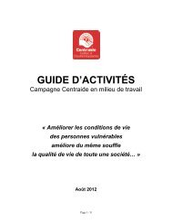 Guide des activités - Centraide - Québec et Chaudière-Appalaches