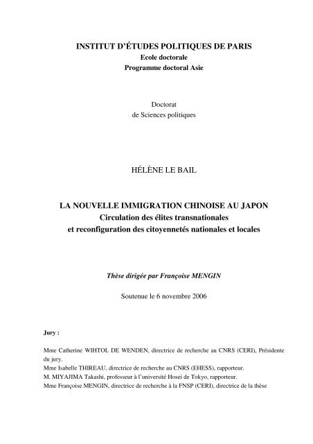 Institut D Etudes Politiques De Paris Helene Le Bail La