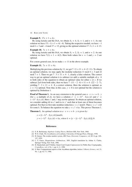 aryabhata remainder theorem: relevance to public-key crypto ...