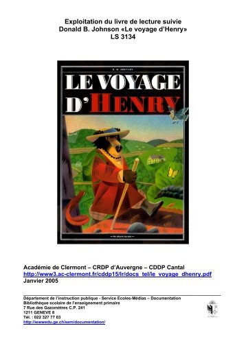 Le voyage d'Henry - Petit-Bazar