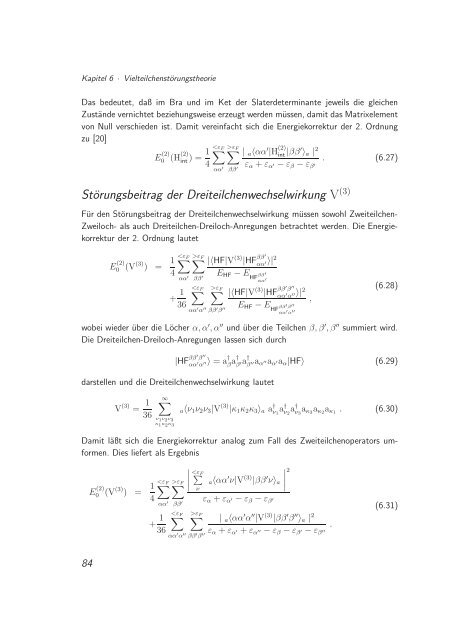 Kernstruktur mit effektiven Dreiteilchenpotentialen - Technische ...