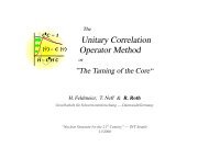 Unitary Correlation Operator Method