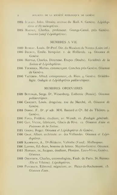 En voici des archives - Société Zoologique de Genève