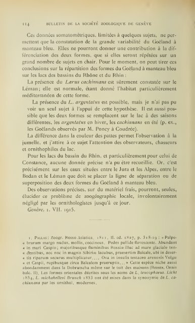 En voici des archives - Société Zoologique de Genève