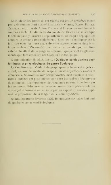 En voici des archives - Société Zoologique de Genève