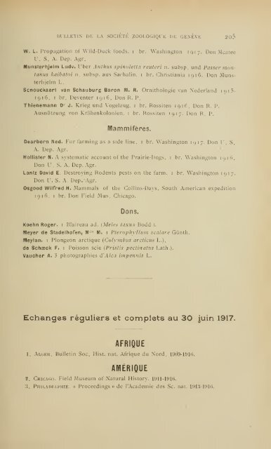 En voici des archives - Société Zoologique de Genève