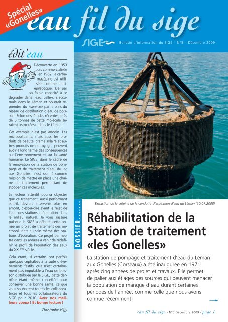 Réhabilitation de la Station de traitement «les Gonelles» - SIGE