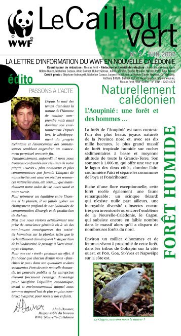 Le caillou vert n°7 - WWF France