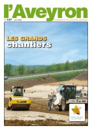 chantiers - Conseil Général de l'Aveyron