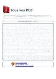 E31 - TOUS VOS PDF: Manuel d'utilisation