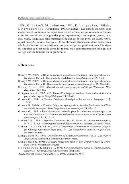 volume 20 Études sémantico-syntaxiques des langues romanes