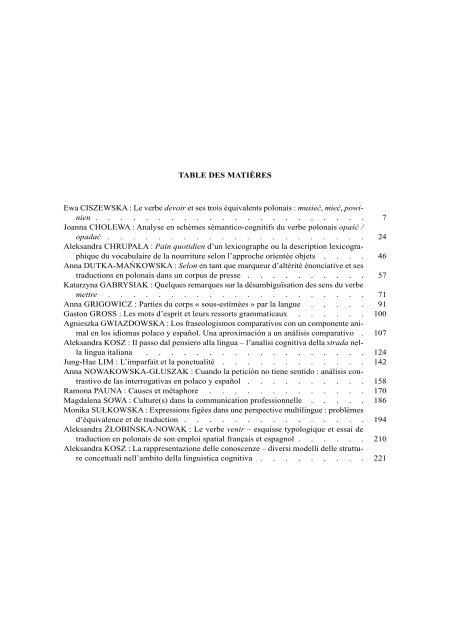 volume 20 Études sémantico-syntaxiques des langues romanes