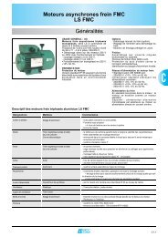 Moteurs asynchrones frein FMC LS FMC Généralités - Leroy-Somer