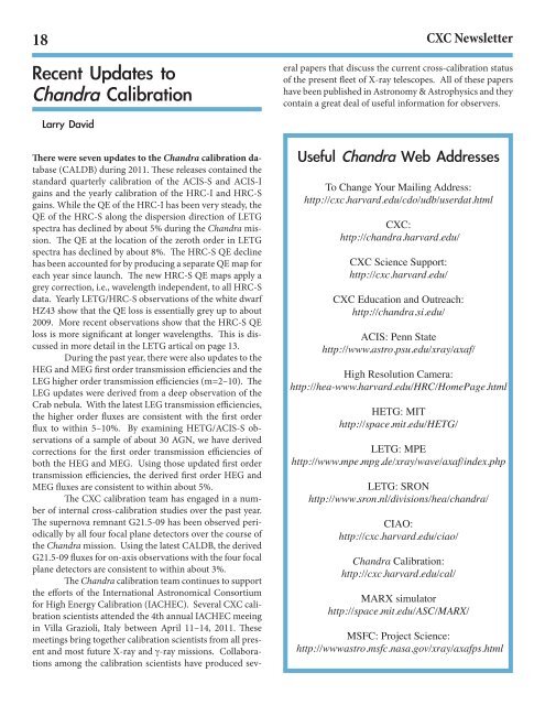 PDF Version - Chandra X-Ray Observatory (CXC)