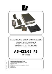 MOD. AS-422/6S FS - Federal Signal