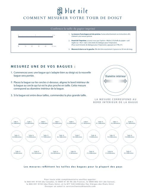 Mesurer son tour de doigt : Tailles de bagues et baguier à imprimer