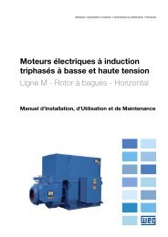 Moteurs électriques à induction triphasés à basse et haute ... - WEG