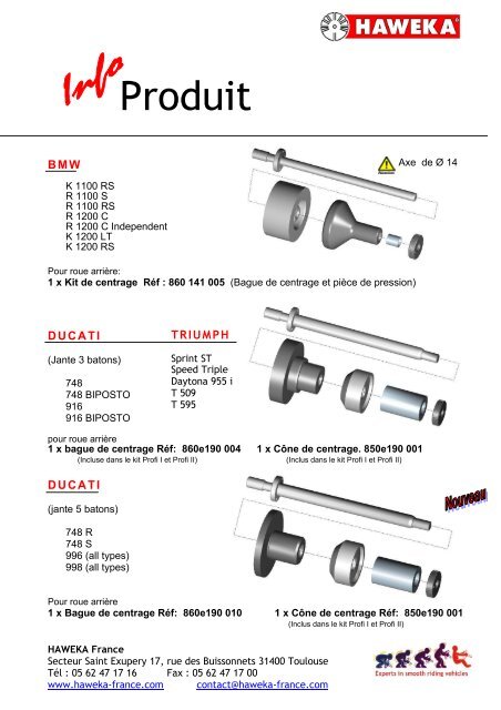 Centrage des roues MOTO ProBike - Equipac.fr