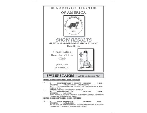 bearded collie club