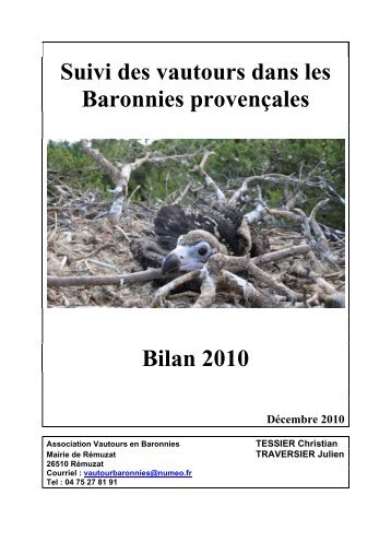 Suivi des vautours dans les Baronnies provençales Bilan 2010