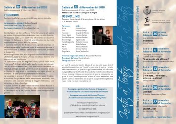 Il programma completo - Comune di Tavagnacco