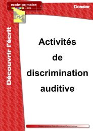 activites discrimination auditive
