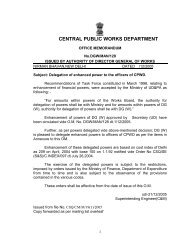 CENTRAL PUBLIC WORKS DEPARTMENT - CPWD