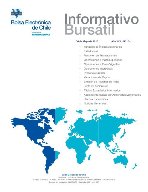 Informativo Bursátil - de