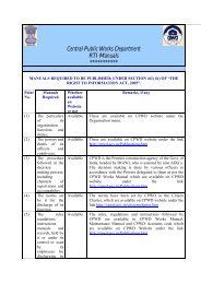 Central Public Works Department RTI Manuals - CPWD
