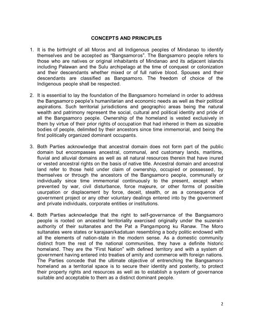 memorandum of agreement on the ancestral domain aspect of the ...