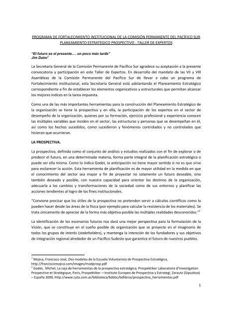 Instrucciones - Comision Permanente del Pacifico Sur