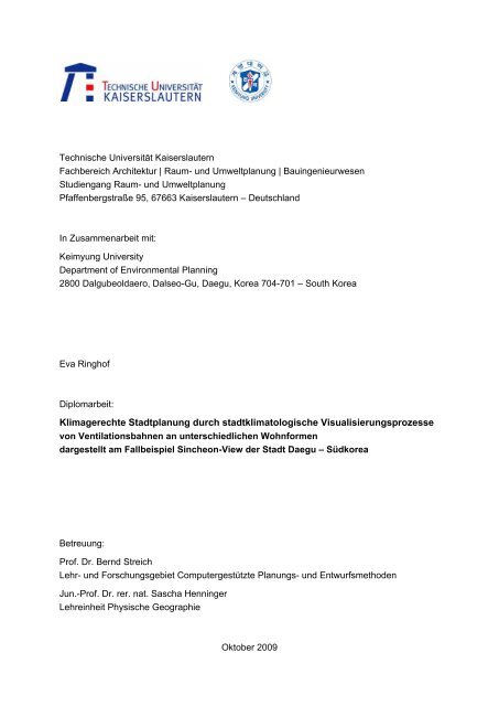 Diplomarbeit zum Download - cpe - Universität Kaiserslautern