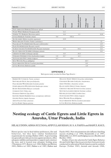 Nesting ecology of Cattle Egrets and Little ... - Oriental Bird Club