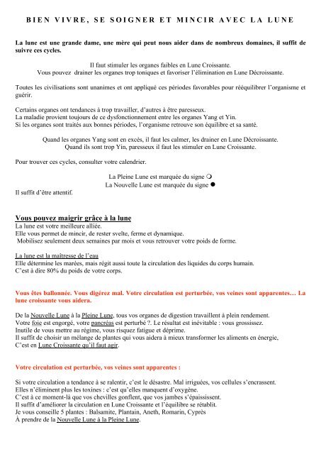 calendrier de régime de pleine lune 2020