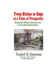 From Riches to Rags at a Time of Prosperity - Stthomas