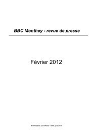 Février 2012 - BBC Monthey