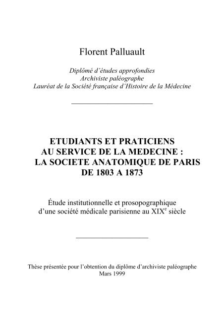 Texte intégral (Document PDF, 2601 Ko) - Bibliothèque ...