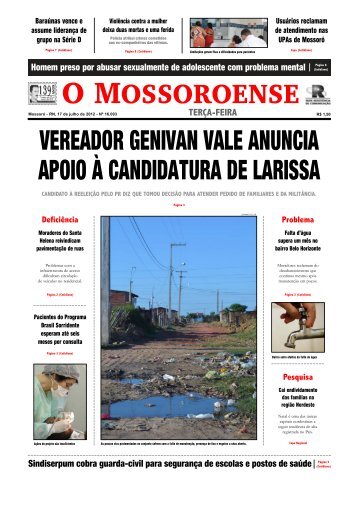 Capa O MOSSOROENSE - PC - 17-7.qxd - Boletim UOL