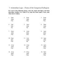 7. Aristotelian Logic—Forms of the Categorical Syllogism - Stthomas