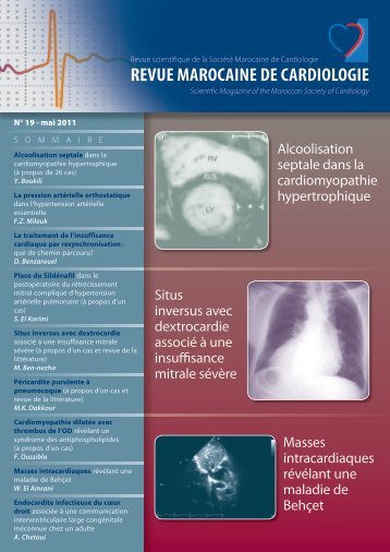 Revue N° 19 - Société Marocaine de Cardiologie
