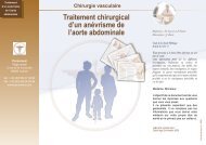 Traitement chirurgical d'un anévrisme de l'aorte ... - Docvadis