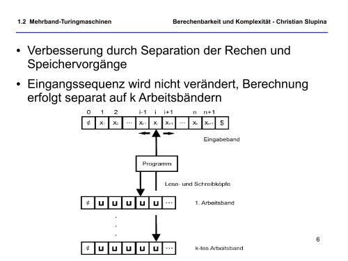 Berechenbarkeit und Komplexität - Institut für Theoretische Physik ...