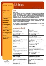 S2i Infos - IUT de Metz