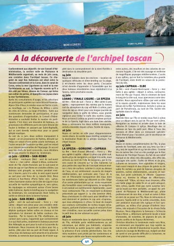 A la découverte de l'archipel toscan - Fnppsf