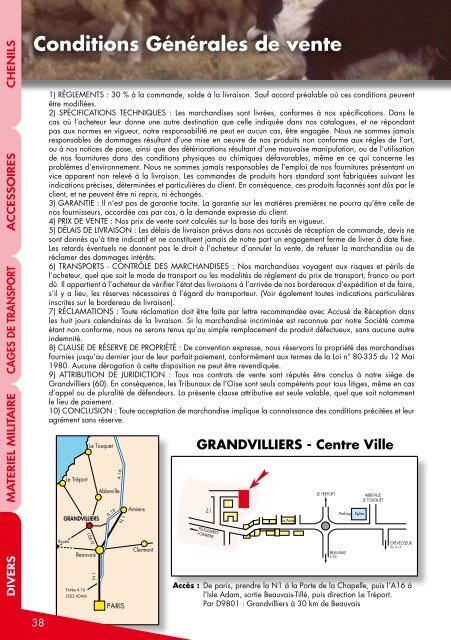 Zone Industrielle - BP 40 - 60210 GRANDVILLIERS - Ribouchon et fils