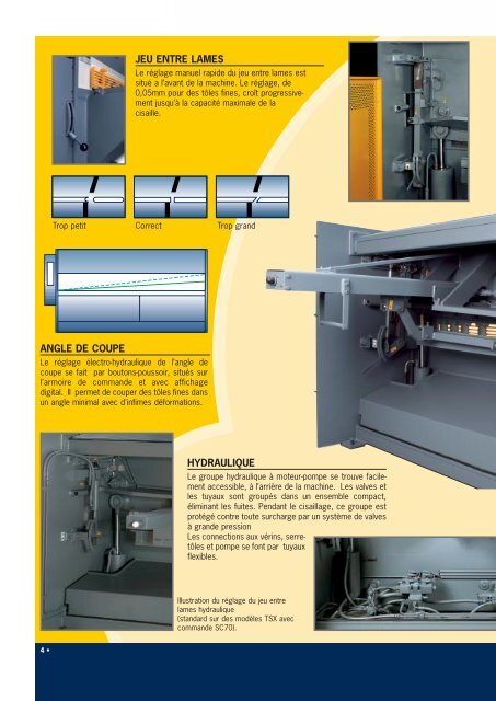 Cisailles guillotines hydrauliques - Haco