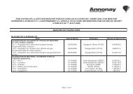 LISTE DES MARCHES 2006 - Communauté de Communes du ...