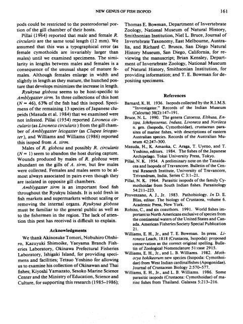 Ryukyua globosa n. gen., n. sp., and R. circularis n. comb.